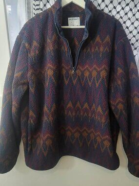 Printed Sherpa Quarter-Zip Pullover - Men's/Unisex XL by Old Navy